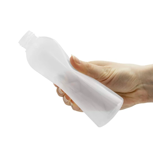 Soft, flexible 250 ml LDPE bottle, 24/410 neck finish