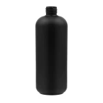 500 ml bottle, black HDPE 24/410