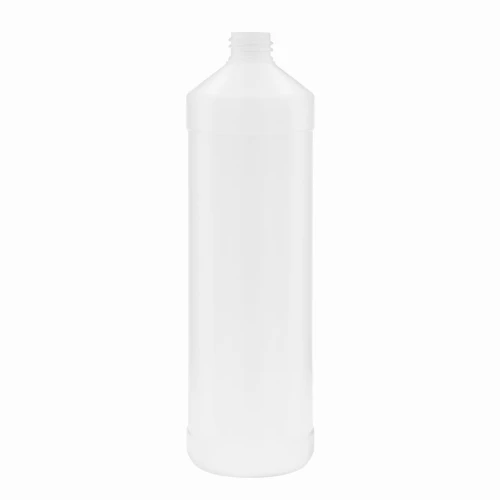 Opaque plastic bottle (1000 ml); suitable for horticultural products, hairdressing products, shampoos, fungicides, and garden tool cleaners; 1000 ml HDPE, TR 28/410 neck finish.