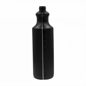 1000 ml HDPE bottle, 28/410, 1 L, black