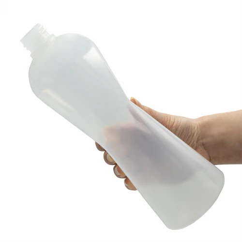 Flexible 1000 ml LDPE bottle; soft LDPE material; convenient dispensing via gentle squeezing; matte finish; suitable for cosmetics shampoos, lotions, conditioners and household chemicals; ideal for dispensing and decanting; 28/410 thread;1000 LDPE 28/410.